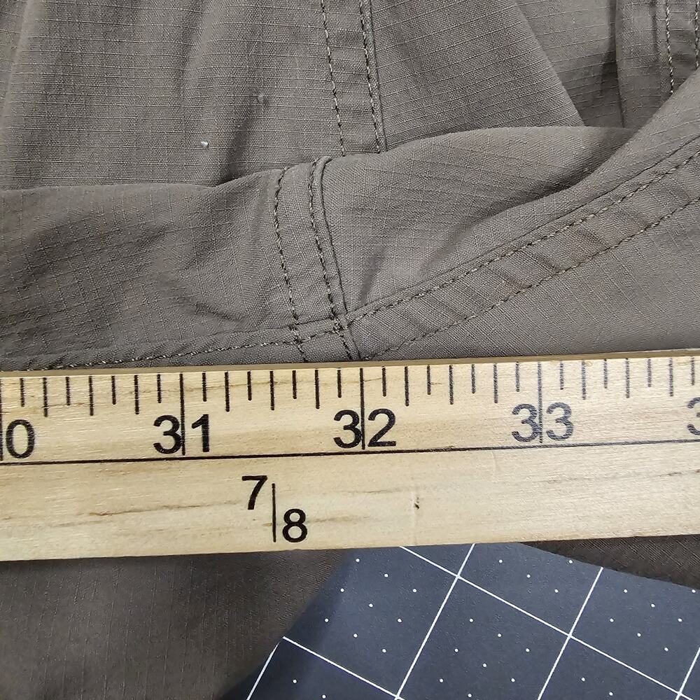 Carhartt Force Pants Mens 38x34 Green Ripstop Nylon Pocket Work Outdoor Stretch - Picture 15 of 16